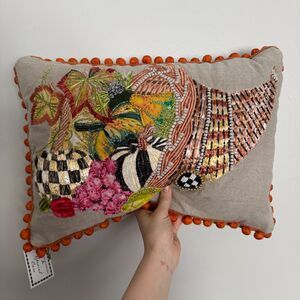 NWT MACKENZIE-CHILDS Cornucopia Lumbar Pillow